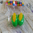 Corn-shaped erasers for school supplies, 2-piece set