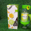 Infuser bottle with citrus zinger.