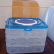 3-Layer Plastic Refrigerator Egg Storage Box (36 Grid)