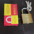 Steel padlock with multiple keys for added security