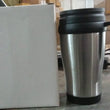 Stainless Steel Vacuum Glass Insulated Glass Coffee Cups (With Lid & Handle / 1 pc)