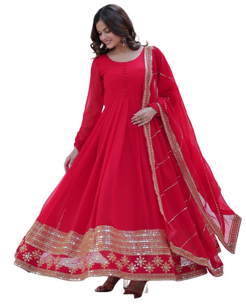 2 Piece Gown with Dupatta