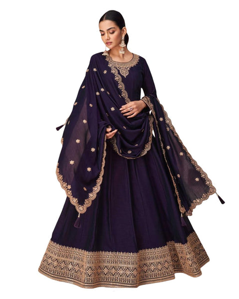 Silk Gown With Dupatta