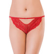 Beautiful Lace Red Women's Cheekies ( Pack of 1 )