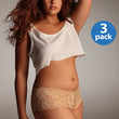 Buy Plus Size Full Lace French Knickers Pk Of 3 + 1 Free Bra (sold out)