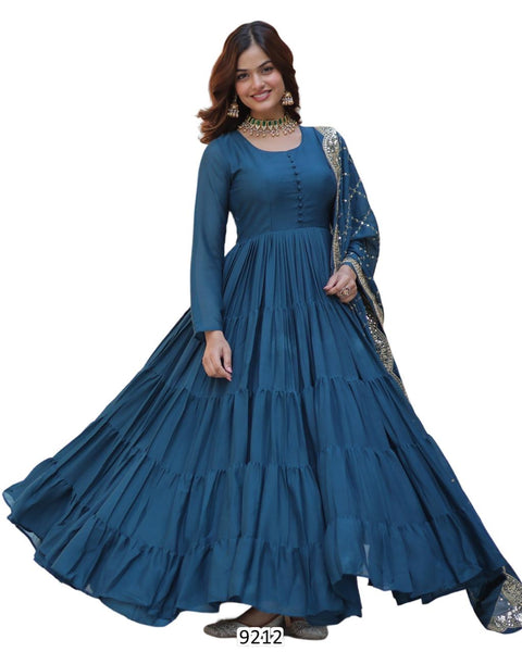 Gown With Dupatta