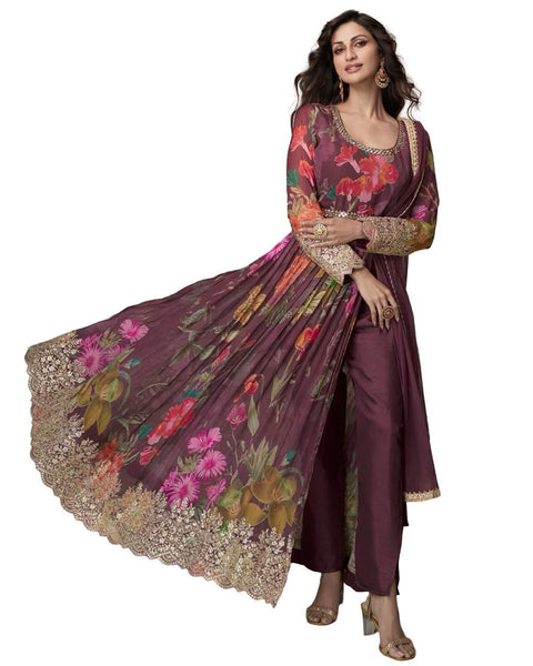 Georgette Gown with Dupatta