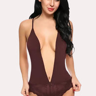 Chic and Comfy Sheer Nightwear Bodysuit