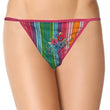 Cool Stripes N Flower Print G-String Thong