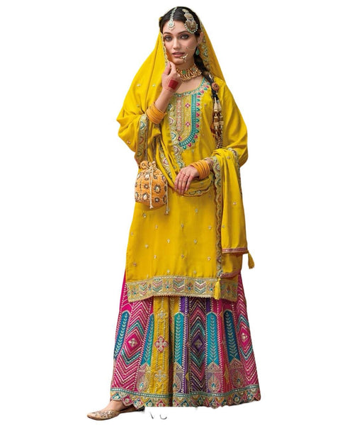 Heavy Chinon Suit with Dupatta