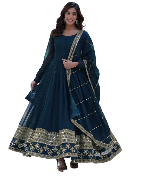 2 Piece Gown with Dupatta