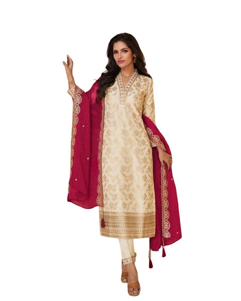 Viscos plazzo Dupatta set