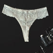 Etam Double Up Daisy White Floral Lace Thong(sold out)