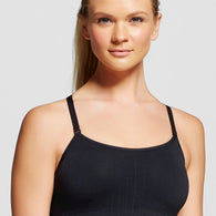 Female Black Spaghetti Straps Cami Bra