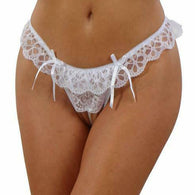 French Daina Extra plus size pearl lace thong