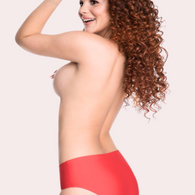 French Daina Red Seamless Panties