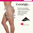 GEORGE Ladies Sexy Sheer Leg Reinforced Toe Pantyhose