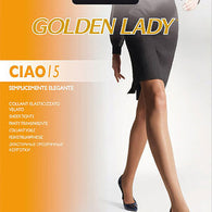 Golden lady 15 denier transparent everyday pantyhose pack of 2