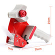 Tape dispenser with retractable blade and comfort grip