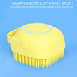 Silicone Massage Bath Body Brush Soft Bristle With Shampoo Dispenser