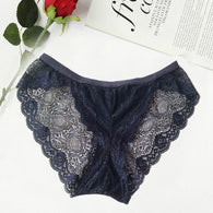 HOT Optional Blue High Crotch Transparent Brief Underwear + 1 Free Bra