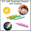 LED Flashlight Earpick with Tweezer