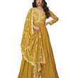 Silk Gown with Dupatta