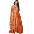 Silk Gown with Dupatta