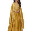 Silk Gown with Dupatta