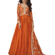 Silk Gown with Dupatta