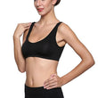 3-Pack Scoop Neck Black Sports Bra Boyshort Set