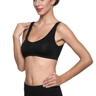 3-Pack Scoop Neck Black Sports Bra Boyshort Set