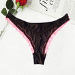 Jennyfer New Floral Scalloped Lace See Through Thong + 1 Free Bra