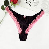 Jennyfer New Floral Scalloped Lace See Through Thong + 1 Free Bra