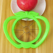 Apple-shaped slicer with stainless steel blades for fruit