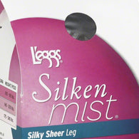 L'eggs silken mist black mist control top sheer toe