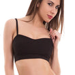 Longline Cozy Black Seamless Cage Bra