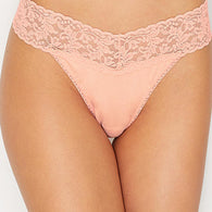 No Secret Cotton Lace Waistband Thong Panty + 1 Free Bra