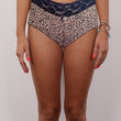 No Secret Sheer Printed Lace Boyshort With Attached Pendent + 1 Free Bra