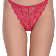 Women's Transparent Lace G-String Duo