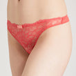 PRINCESSE Dream Spotlight Coral Fishnet Lace Thong