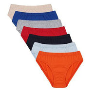 Plain Comfy Pack Of Seven Bikini Briefs