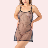 Plus Size Sheer See-Through Babydoll Night Dress