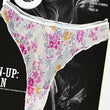 Rouying Fully Transparent floral Printed Luxurious Thong