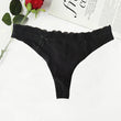 SERRA Black Soft & Sleek Cotton Thong