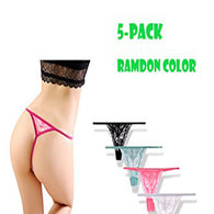 Sexy G-String Thong Panty Underwear Pack Of 5