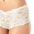 Sexy White Floral Lace Boyleg Panty