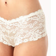 Sexy White Floral Lace Boyleg Panty