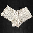 Sexy White Floral Lace Boyleg Panty