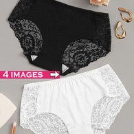 Black & White Value Pack Of 2 Lace Brief